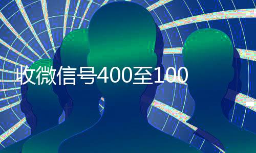 收微信号400至1000一个(正规vx号出售网站)